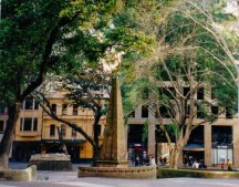 Macquarie Place, Sydney (the Greenway obelisk). Photo: Patricia Owen