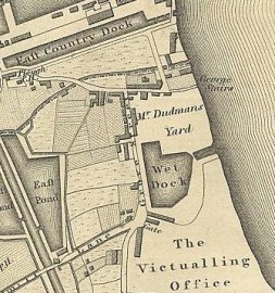 Grove Street in 1827, from Greenwood's Map (from http://users.bathspa.ac.uk/greenwood/imagemap.html)