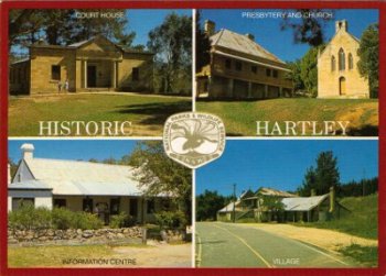 Postcard of 'Historic Hartley', New South Wales, where Nicholas Delaney's story started being traced