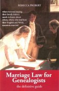 Cover of Marriage Law for Genealogists by Rebecca Probert