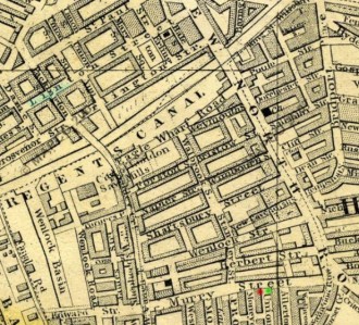 1861 map of Murray St and Linton St